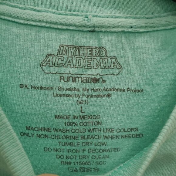 Funimation | My Hero Academia Aqua Class 1-A Anime Cast Tee Unisex Men's Size L - Picture 3 of 4